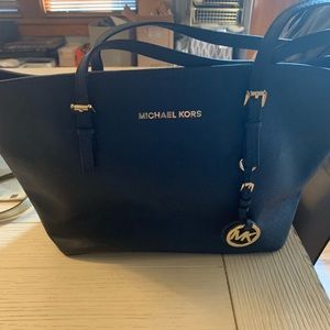 Navy blue Michael kors purse